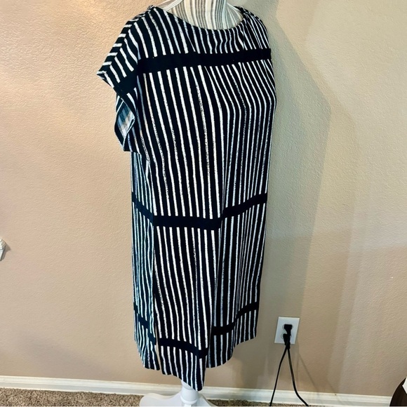 NWT Marimekko Swim Cover Dress Small Black White Terrycloth Short Sleeves - Picture 6 of 16